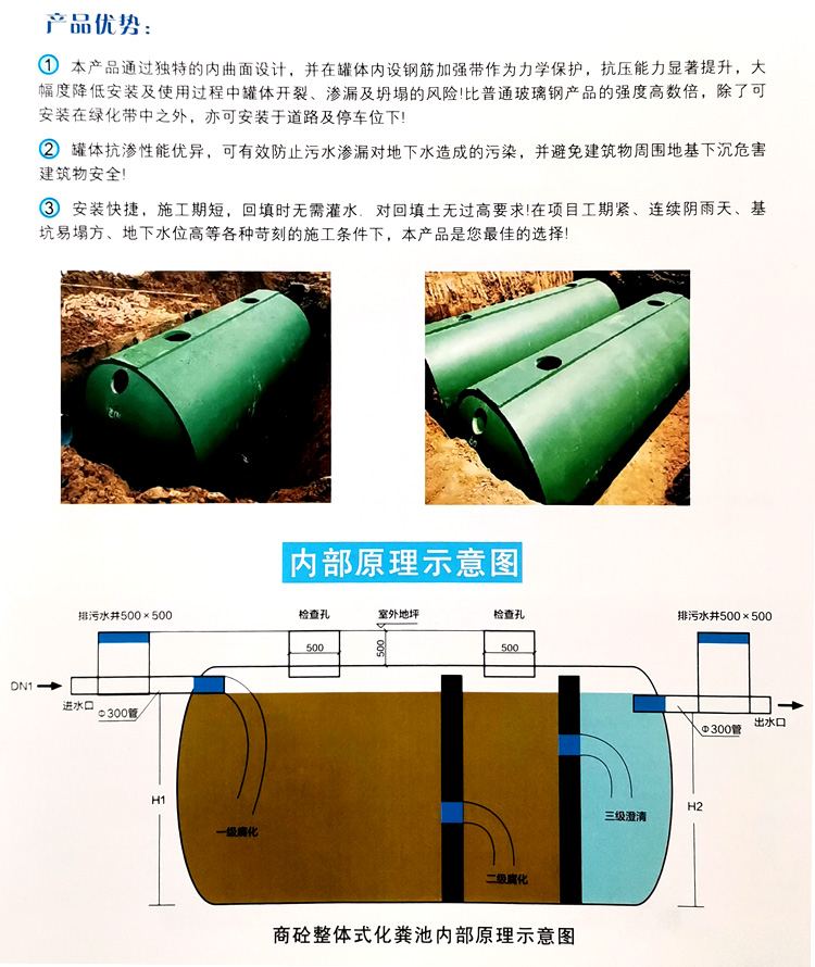 陆丰玻璃钢化粪池